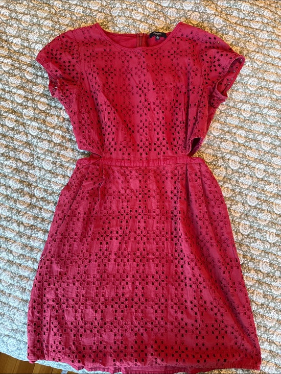 Madewell Dresses & Skirts - Madewell Raspberry Eyelet Mini Dress